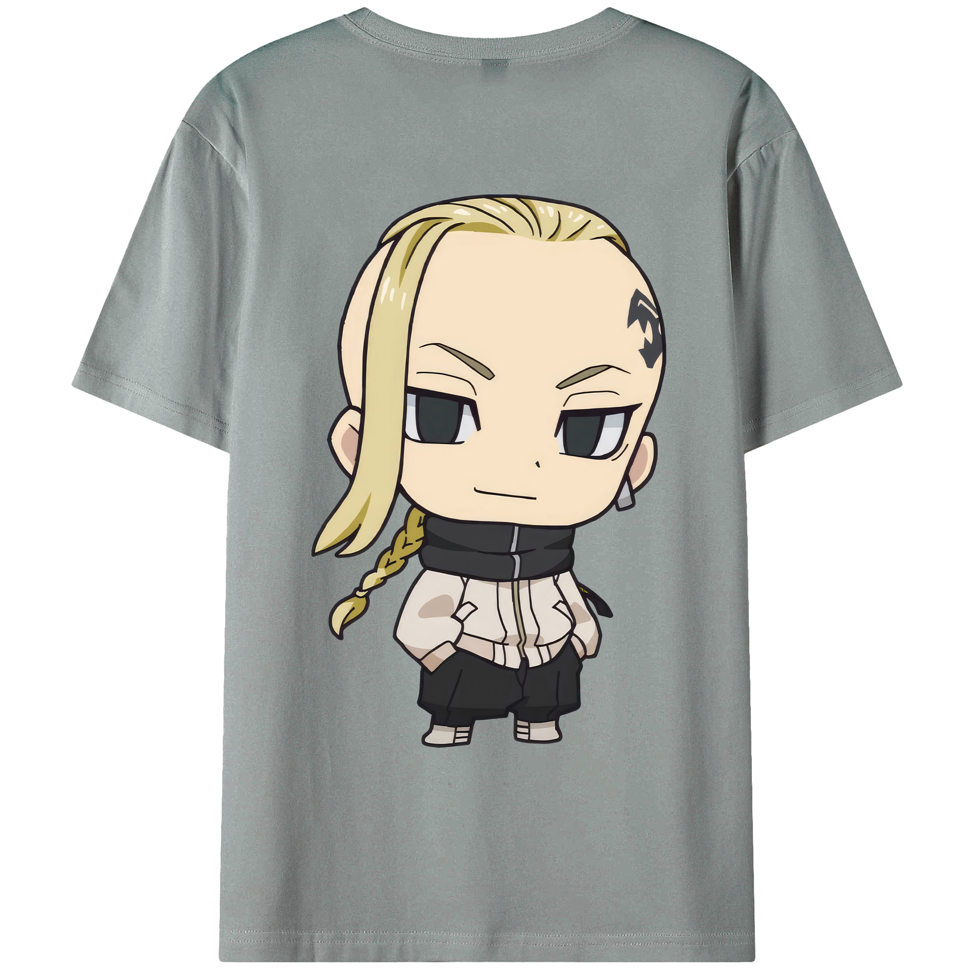（画像用） 東京リベンジャーズ Tokyo Revengers 綿100％ メンズ半袖Tシャツ（バックプリント） 通気性